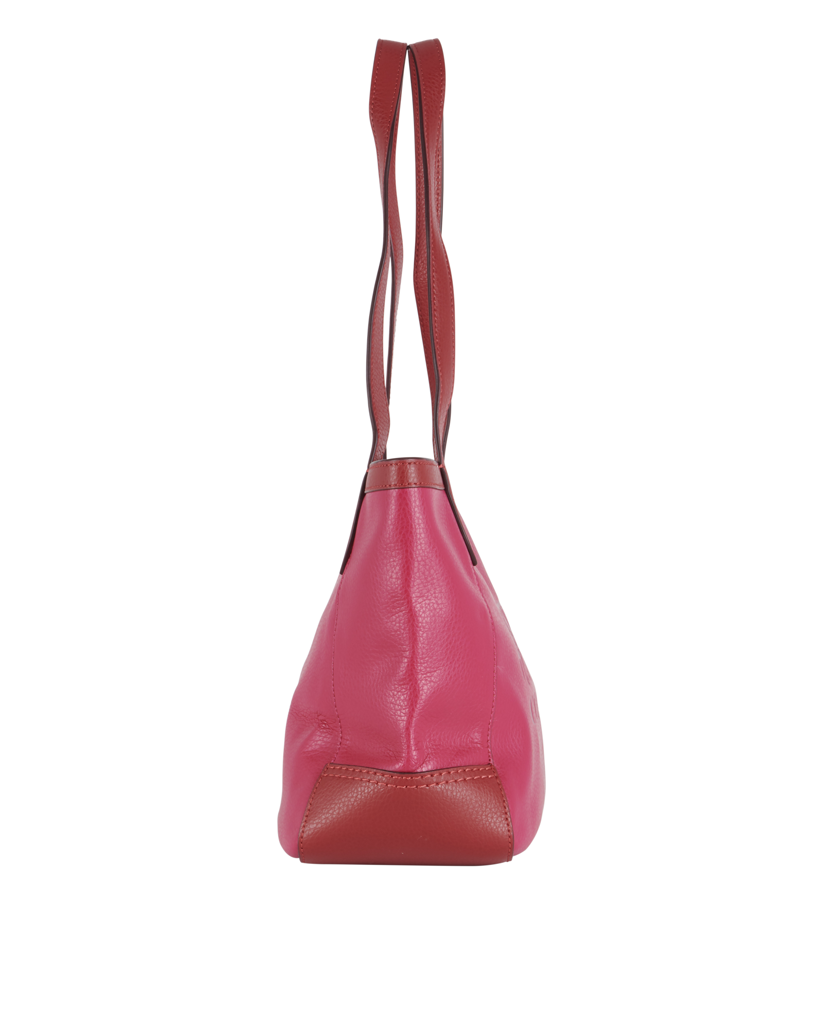 Carriage Tote, &pound;160, Handbags, Pink, Leather, Side view